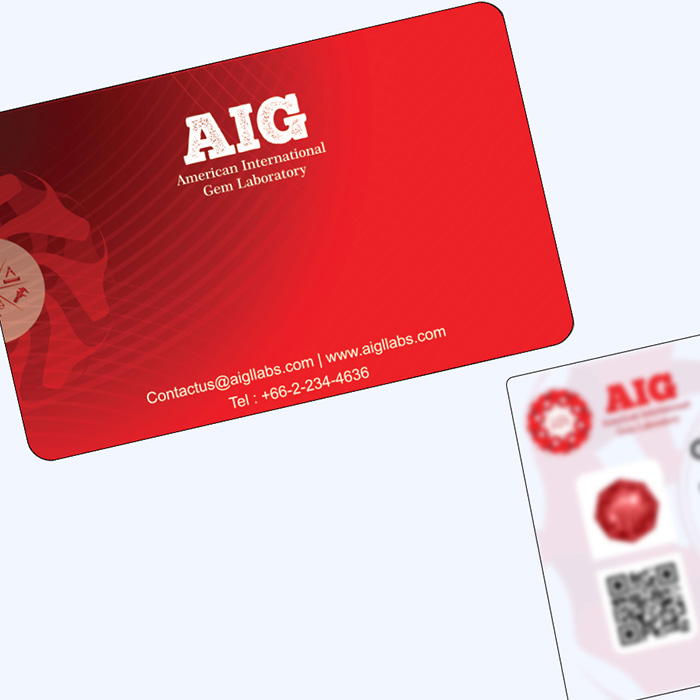 AIG Laboratory Certificate